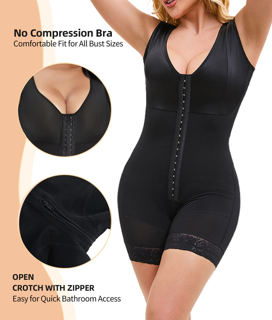 Butt Lifter With Zipper Crotch Full Body Shaper