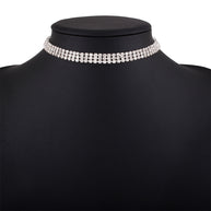 Full Rhinestone Clavicle Chain Necklace