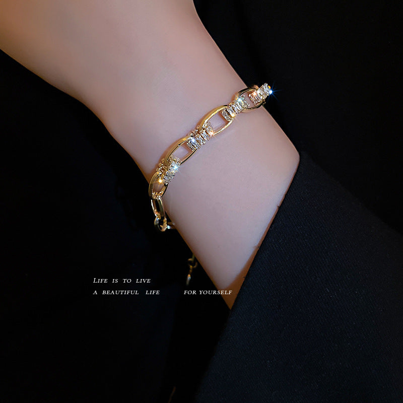 High-Grade Zircon Geometric Bracelet