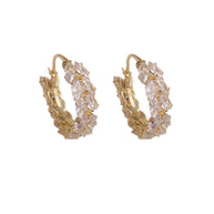 Zircon Wheat Earrings