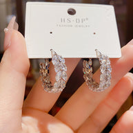 Zircon Wheat Earrings