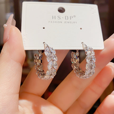 Zircon Wheat Earrings